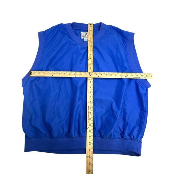 Vintage Munsingwear Grand Slam Golf Vest Windbreaker Blue Size XXL TTG - Picture 3 of 5